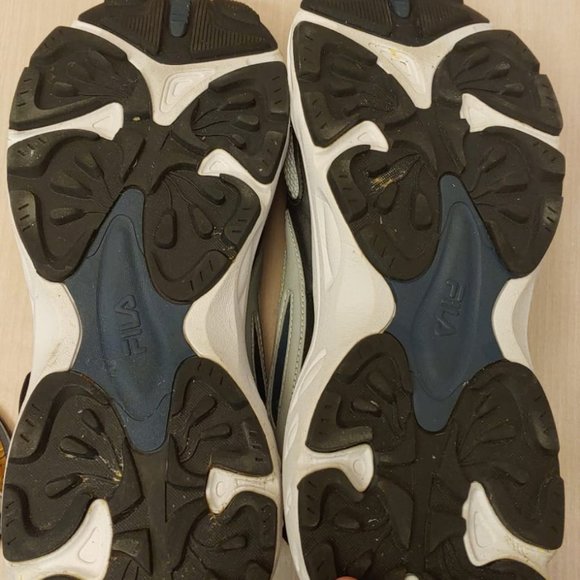 Fila Men's Athletic Running Hiking Shoes Grey/Black/ Blue(slightly damaged) - Picture 3 of 5